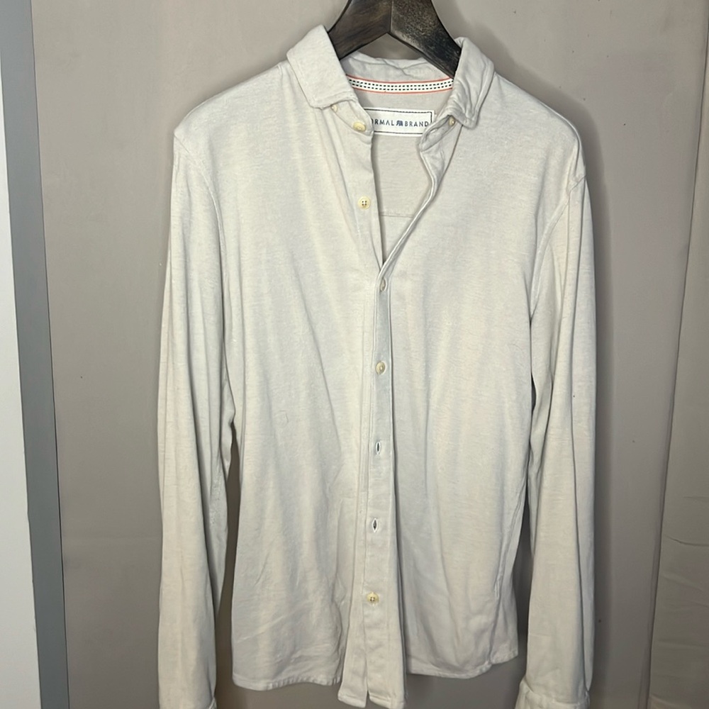 The Normal Brand Button Down- Size Large - image 1